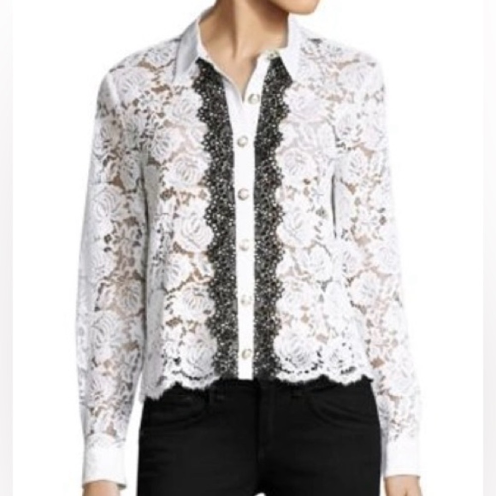 The Kooples Moonlight Lace Shirt